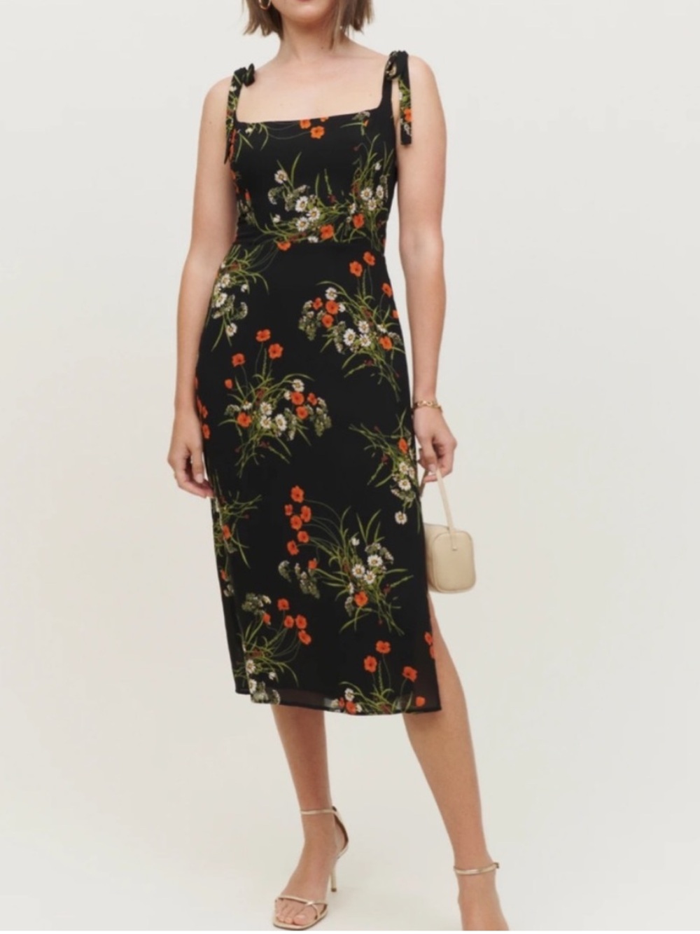 Reformation Besse Midi Dress In Robyn Floral